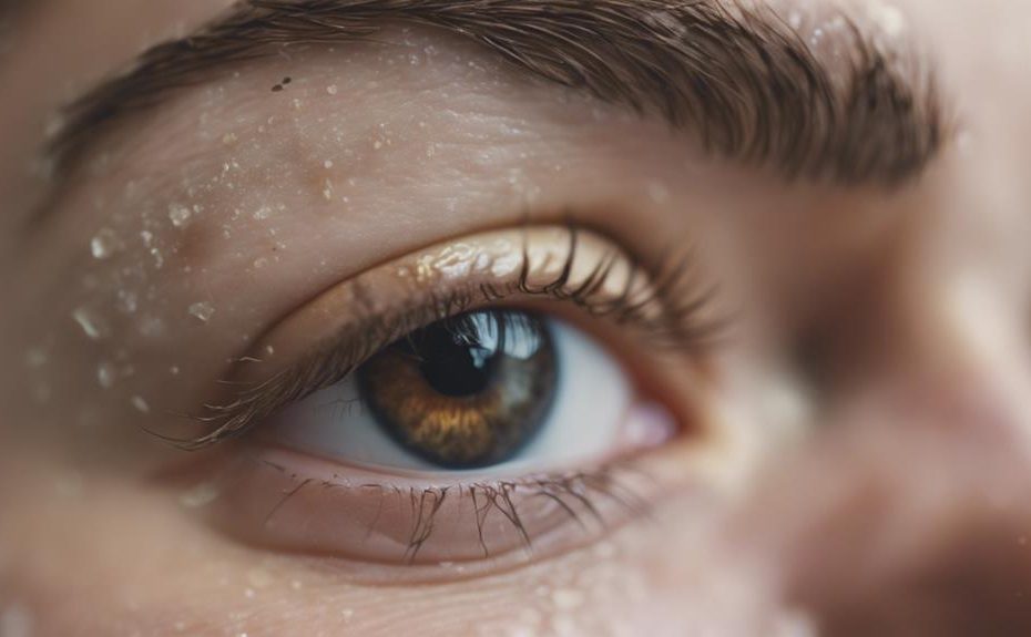 castor oil eyebrow staining